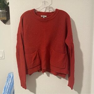 Madewell Crewneck Sweater Red